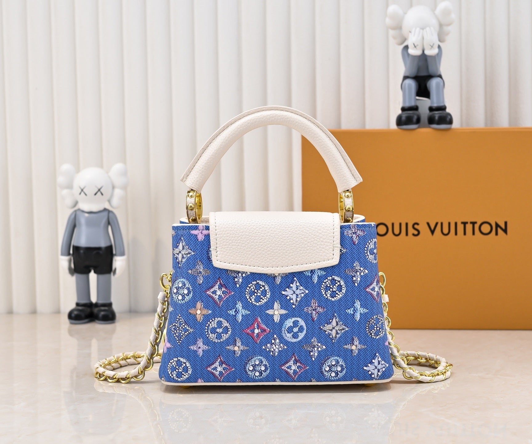 LOU* 25SS denim stab handbag