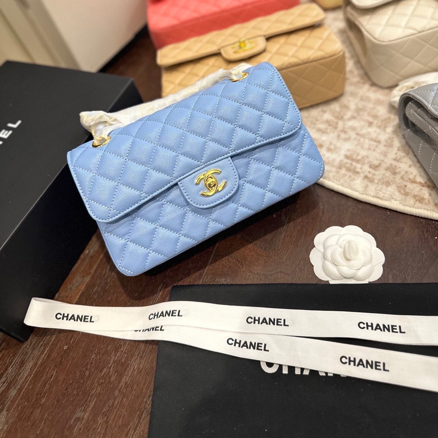 CHAN* 25SS Caviar Bag (9Colors) gold buckle