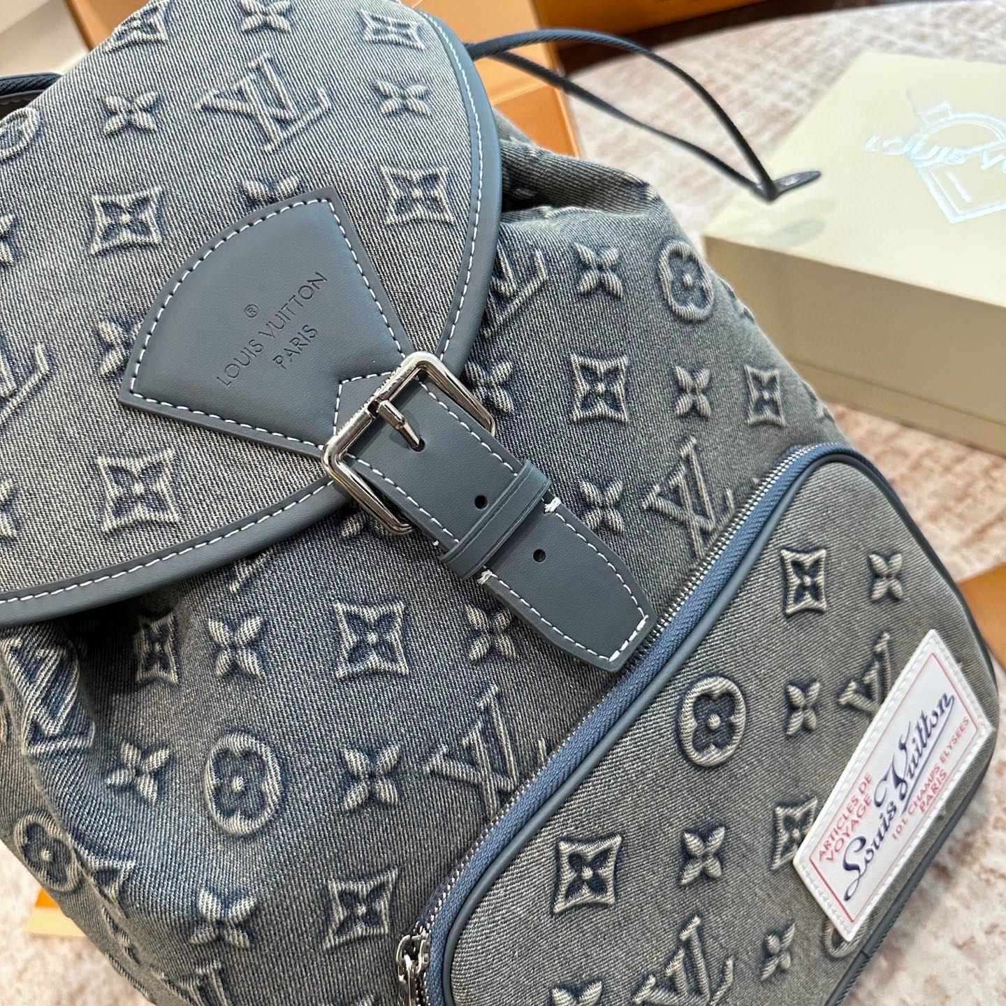LOU* 25SS denim backpack