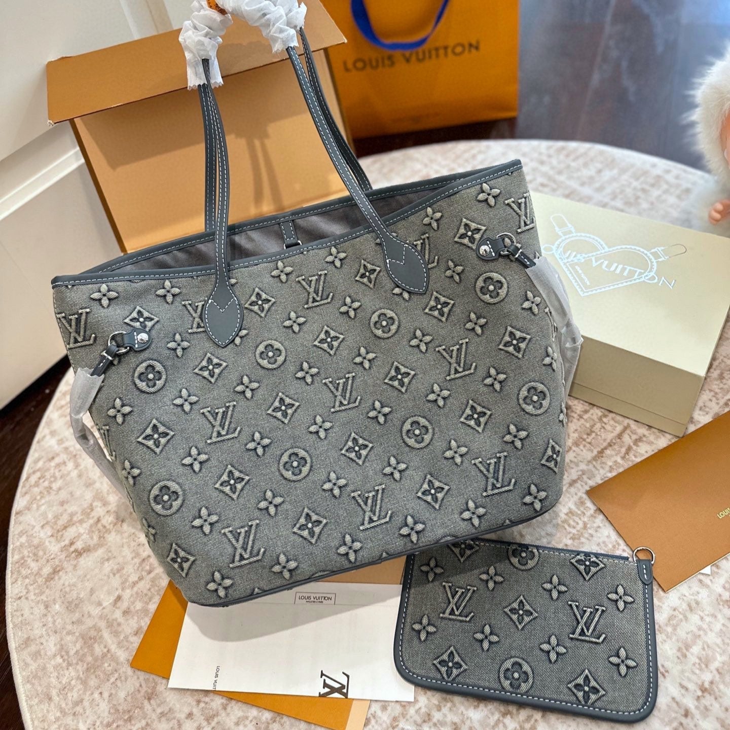 LOU* 25SS denim shopping bag