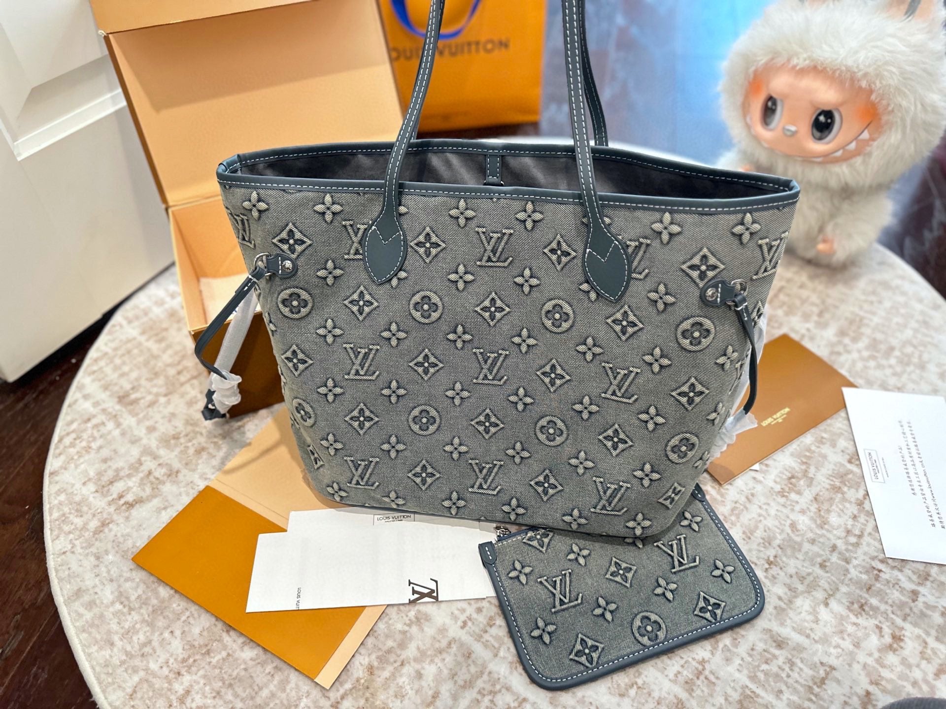 LOU* 25SS denim shopping bag