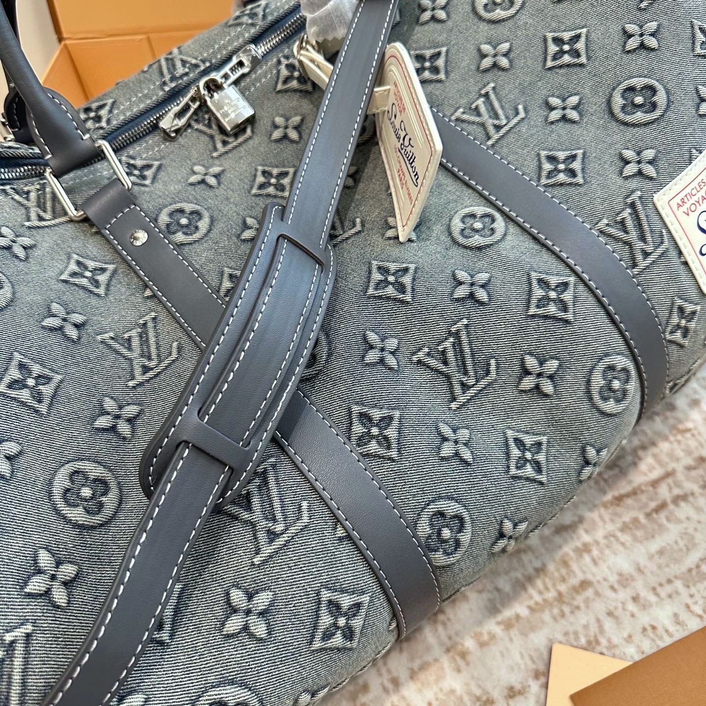 LOU* 25SS denim travel bag