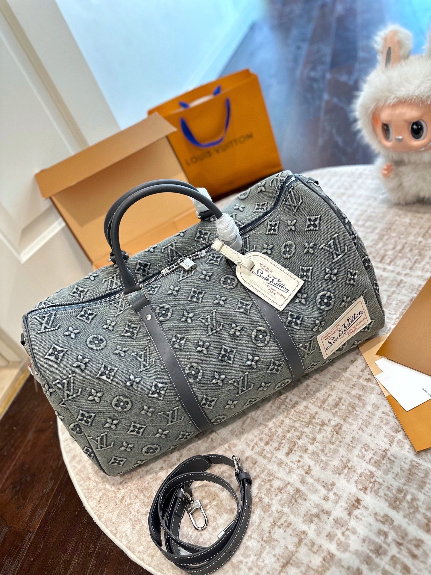 LOU* 25SS denim travel bag