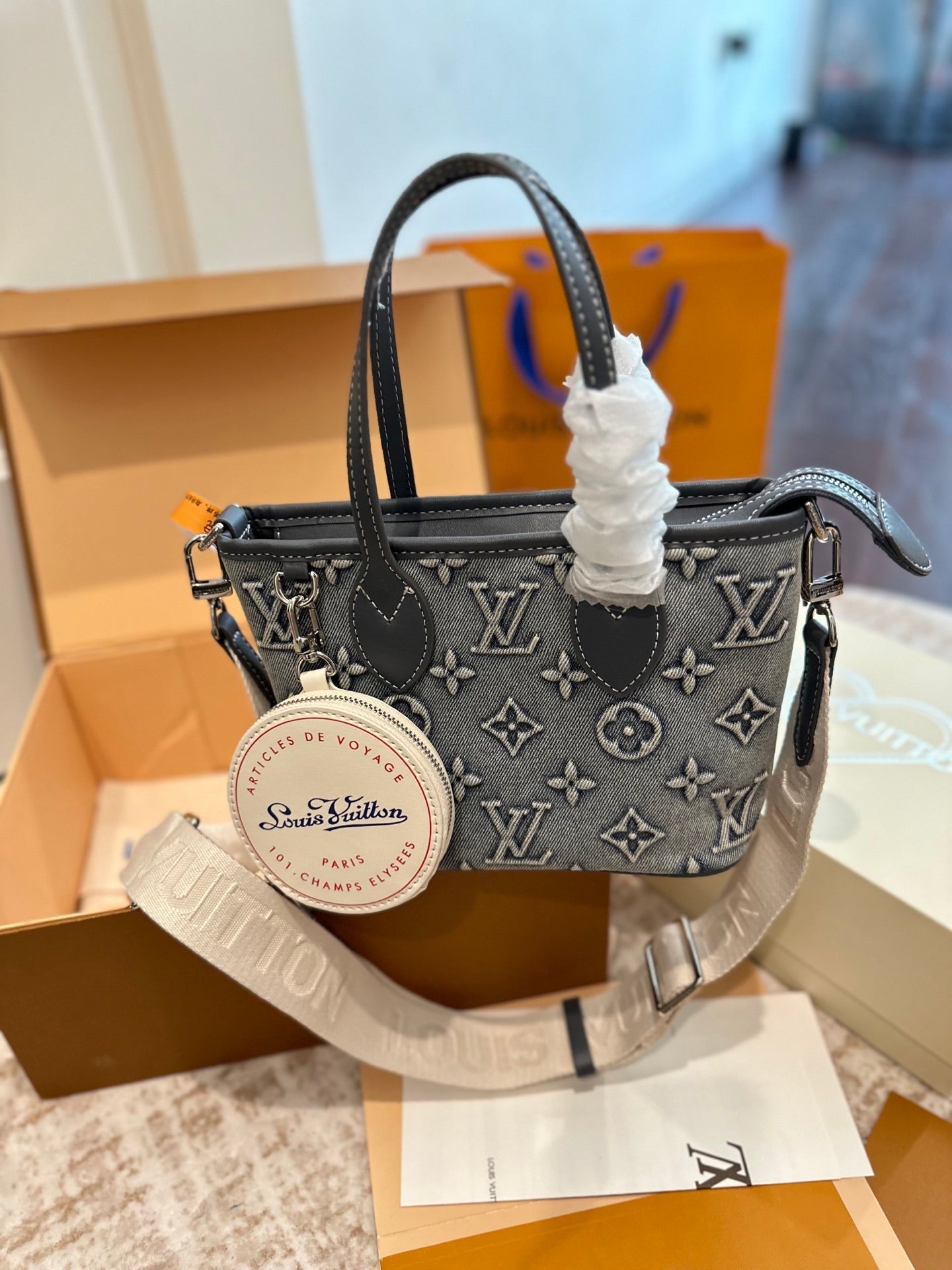 LOU* 25SS denim shopping bag