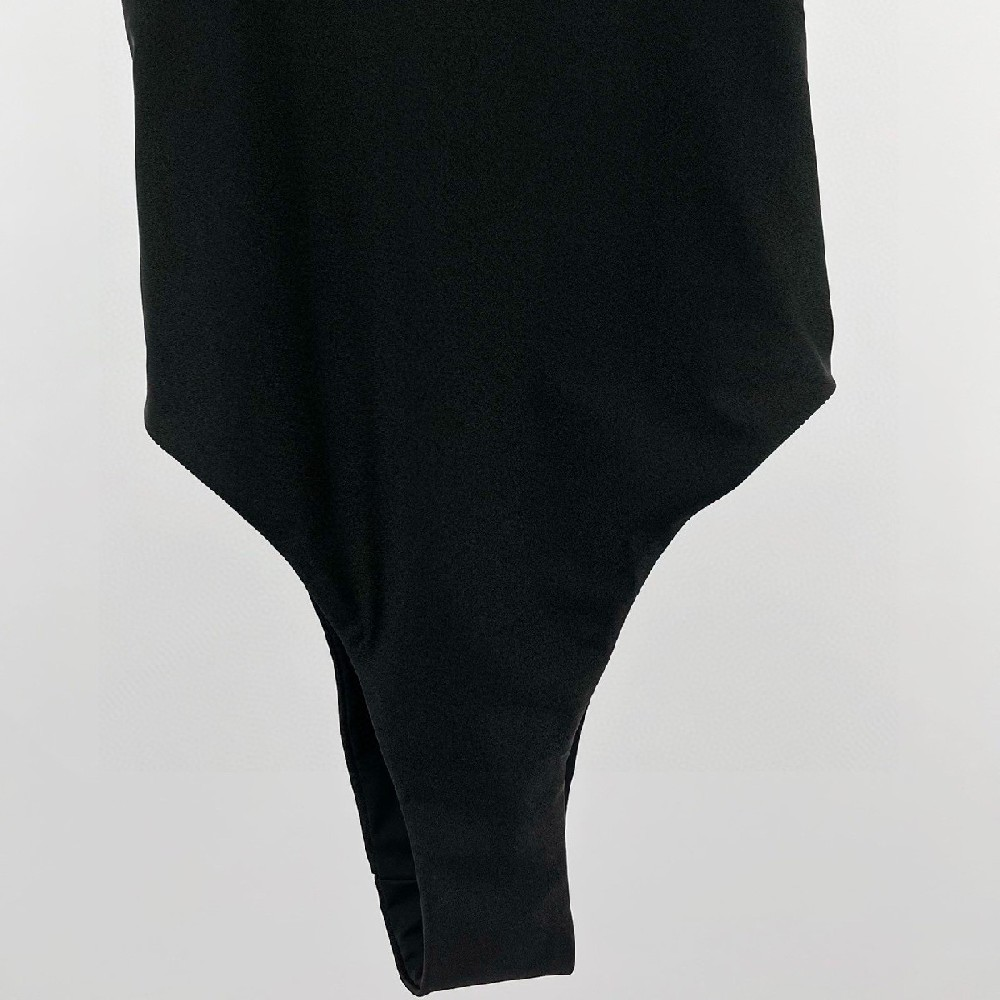 New Graphic Print U-Neck Open Back One Piece Swimsuit