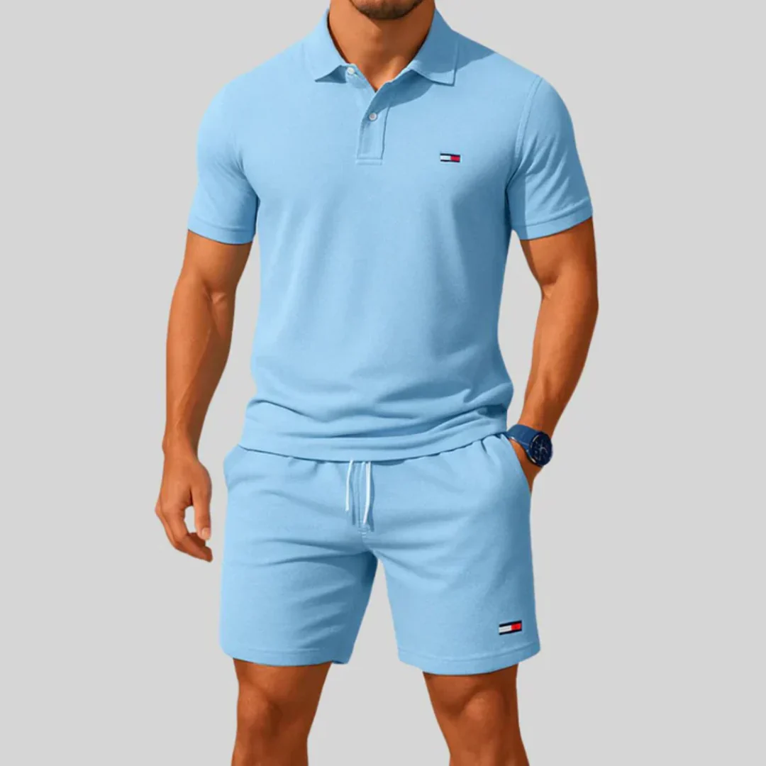 TM Men’s Casual Polo & Shorts Set