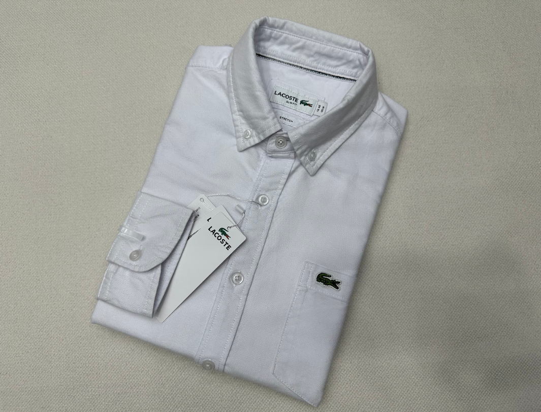 Lacost* Oxford long-sleeved shirt