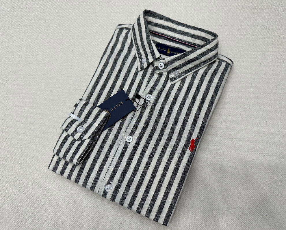 Ralph Laur* (Linen) Striped Long Sleeve Shirt