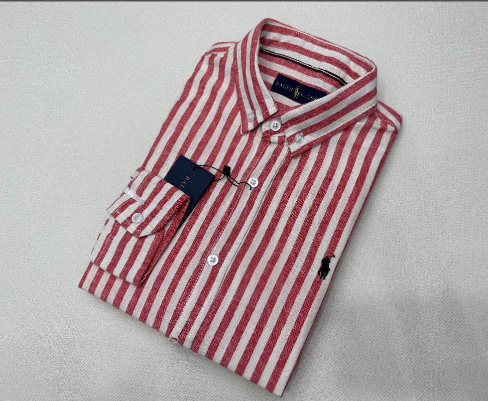 Ralph Laur* (Linen) Striped Long Sleeve Shirt