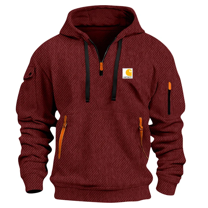 2025 Men's Zipper And Multi Pocket Sport Corduroy Sweatshirt