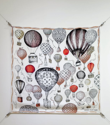 LV* 25SS 100% silk square scarf