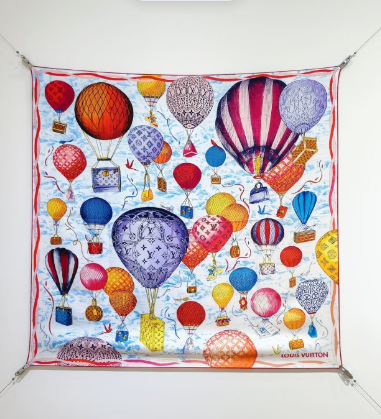 LV* 25SS 100% silk square scarf