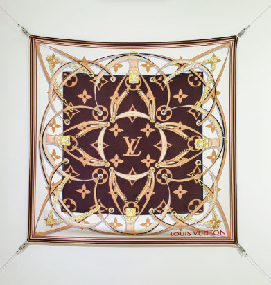 LV* 25SS 100% silk square scarf