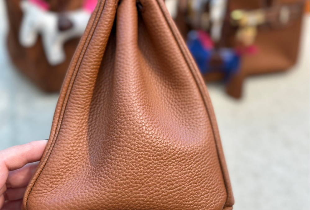 First layer cowhide leather platinum bag