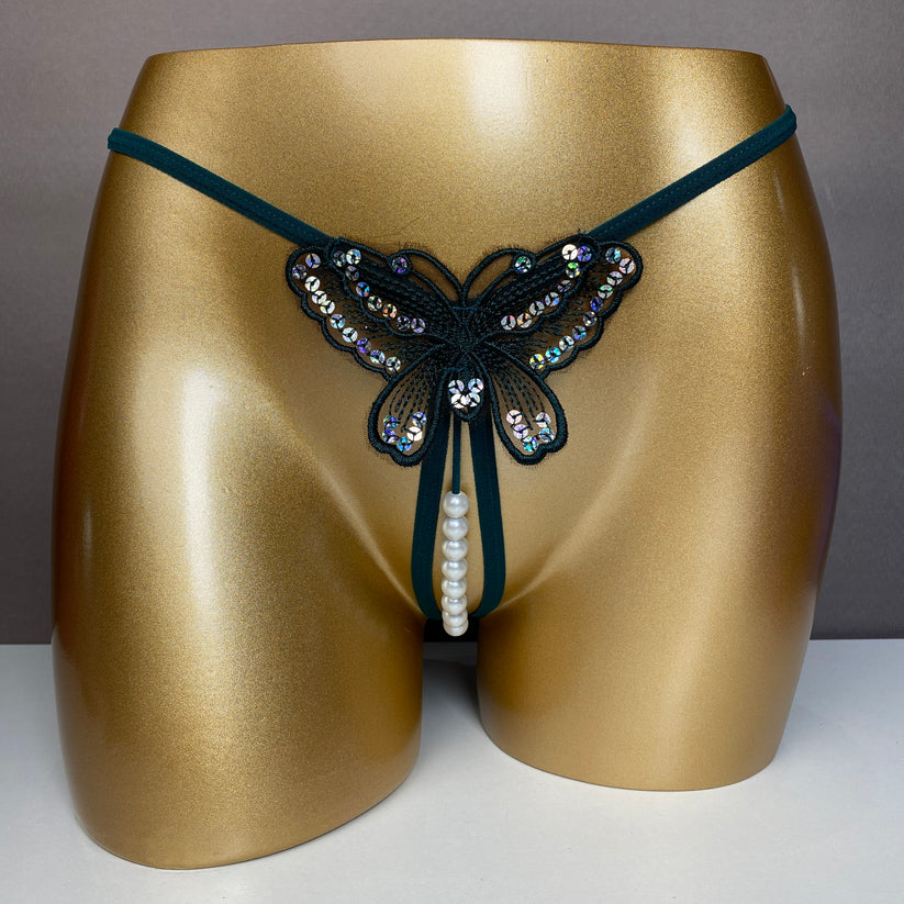 Women's Butterfly Sequin Panty