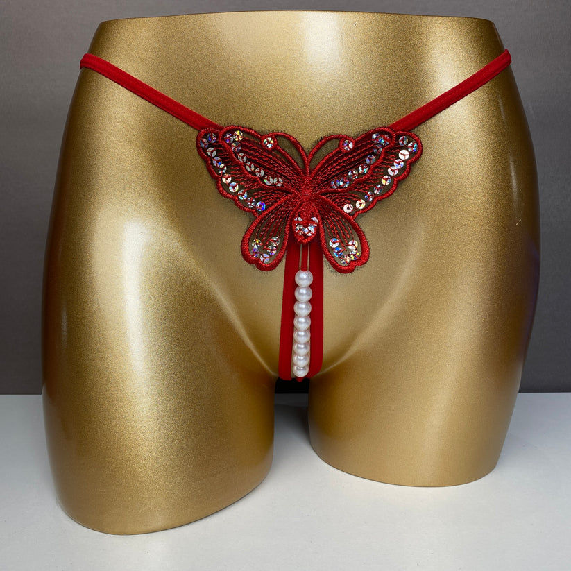 Women's Butterfly Sequin Panty
