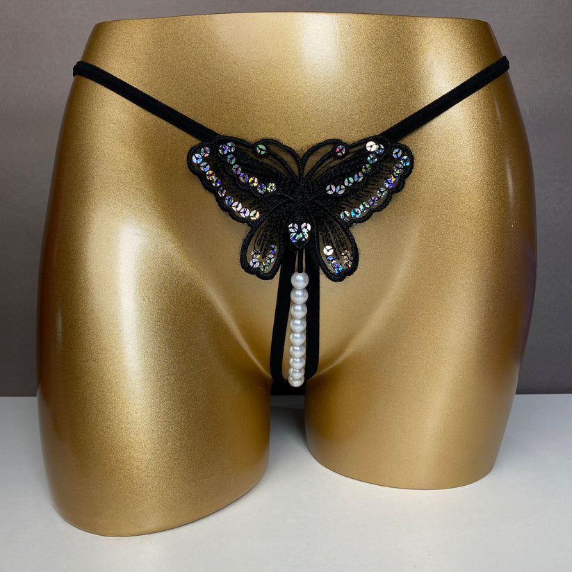 Women's Butterfly Sequin Panty