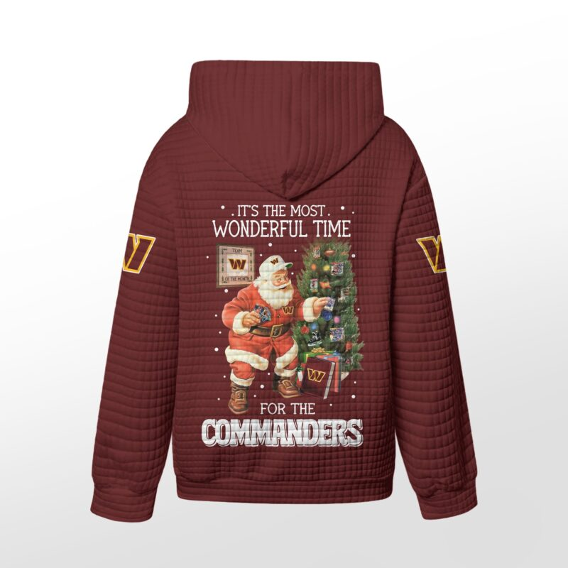 Washington Commanders | Premium NFL Christmas Waffle Hoodie HY