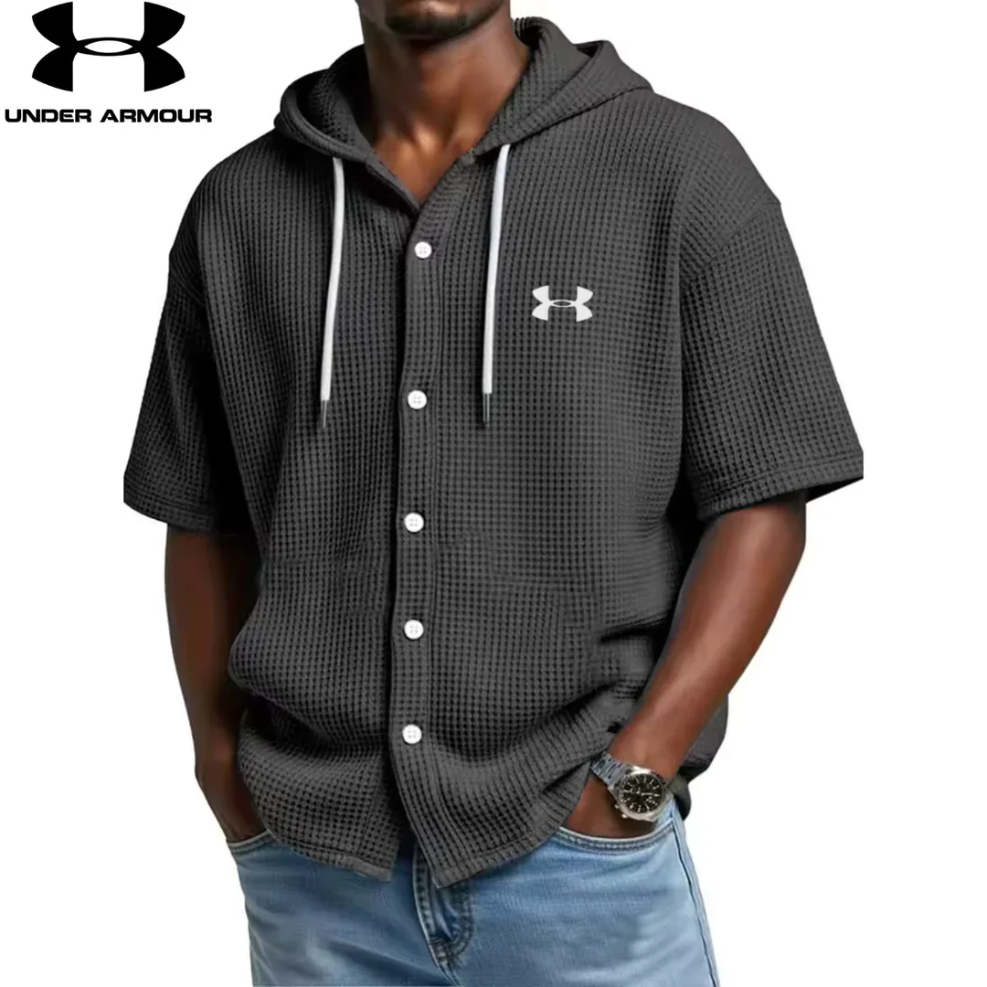 UA Waffle Knit Hooded Shirt