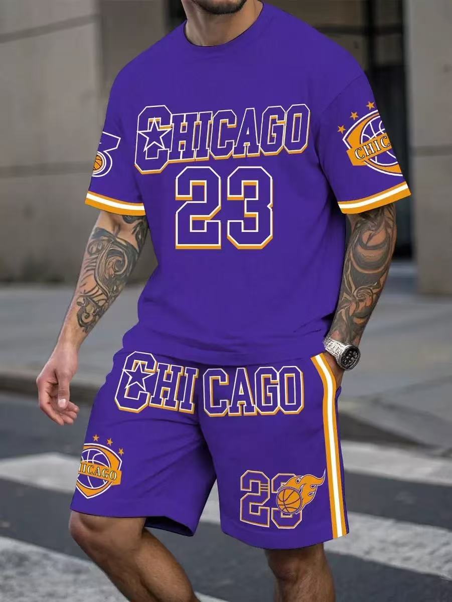 Men's Printed Jersey Set