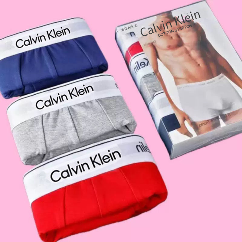 CK Pure Cotton Boxer Briefs (3-Pack)