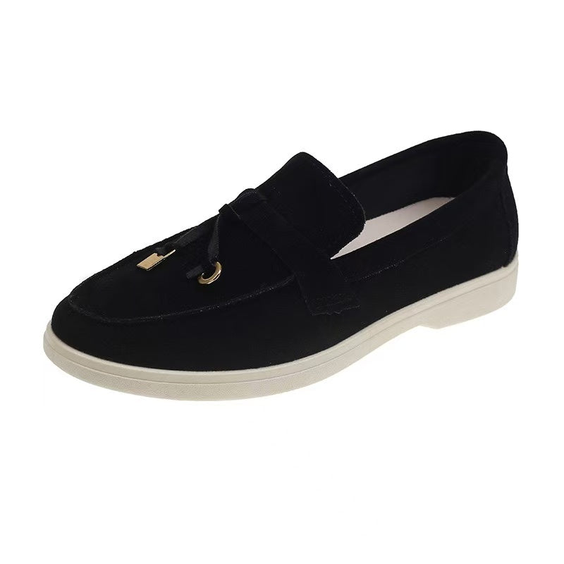 Old Money Suede Lady Loafers