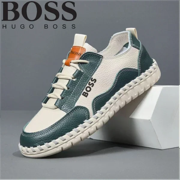 Urban Leather Contrast Sneakers | Clearance Sale