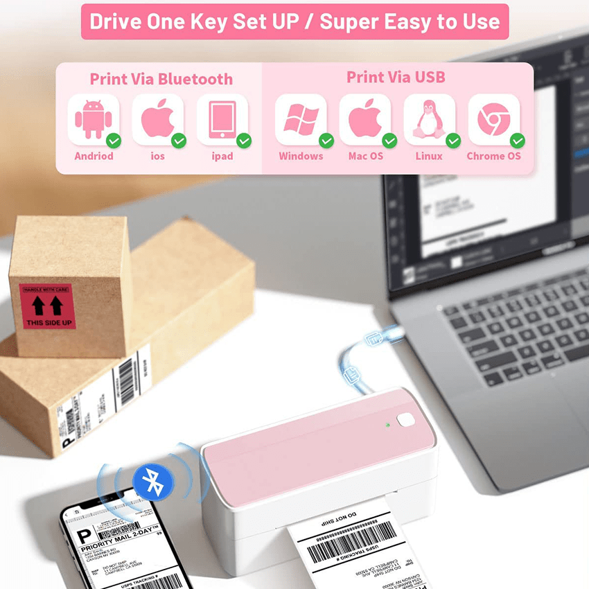 PM-241-BT Bluetooth Shipping Label Printer