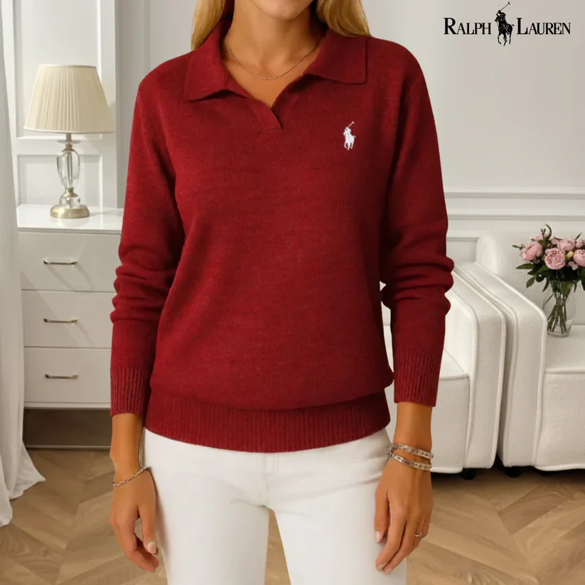 Women's Soft Sweater with Collar