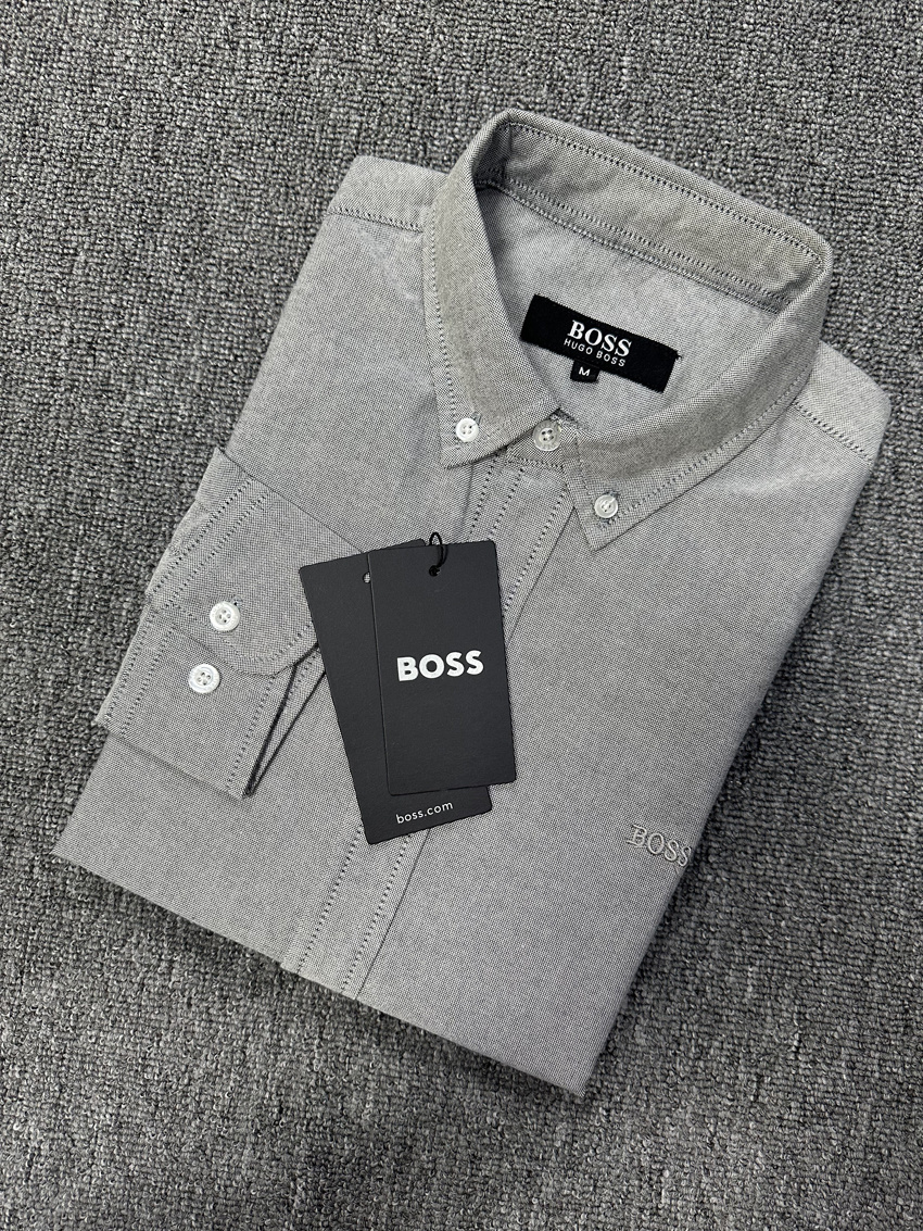 BOSS Oxford long-sleeved shirt