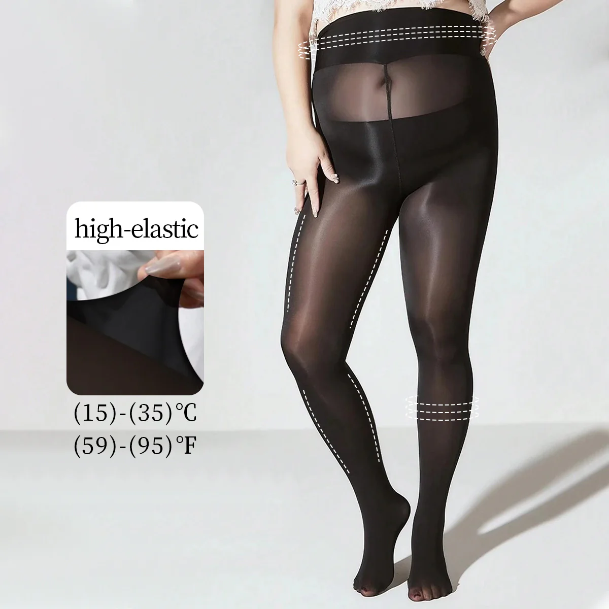 Smooth tight stockings