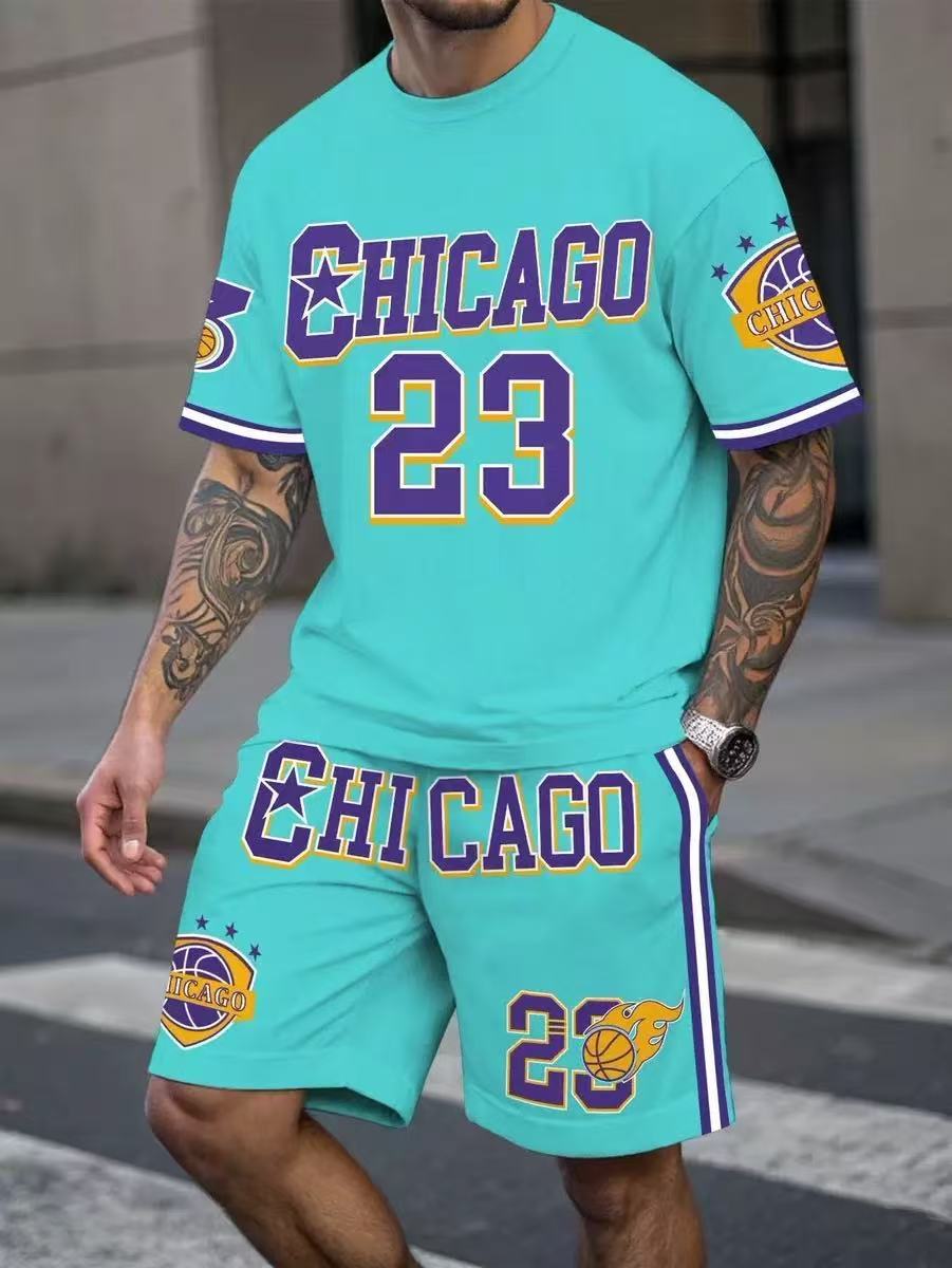 Men's Printed Jersey Set