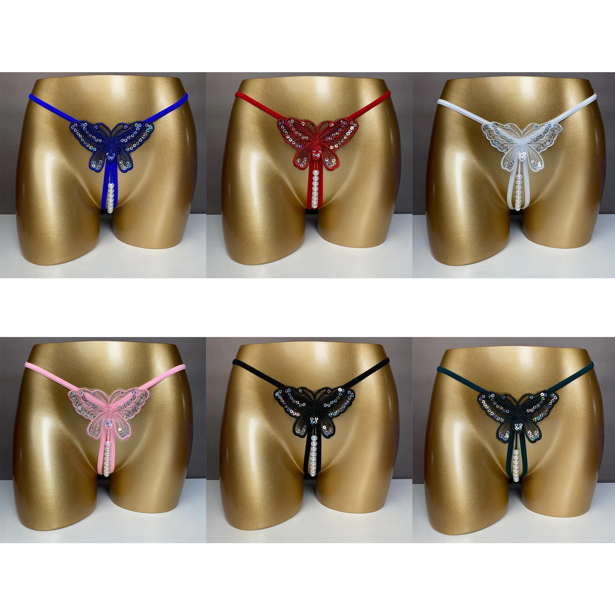 Women's Butterfly Sequin Panty