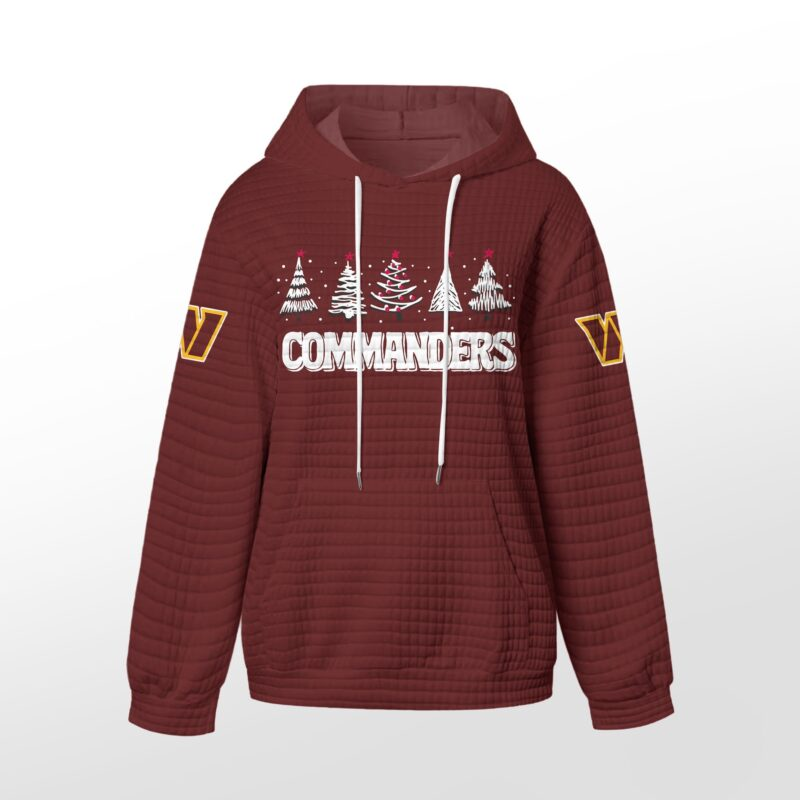 Washington Commanders | Premium NFL Christmas Waffle Hoodie HY