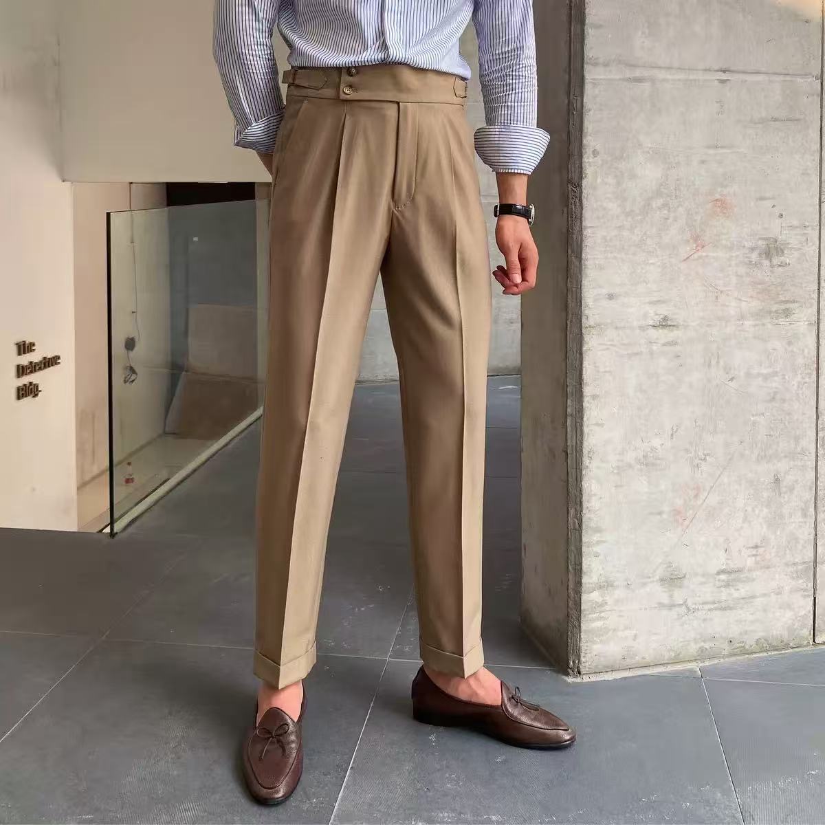 2026 High-Waisted Straight-Leg Casual Trousers