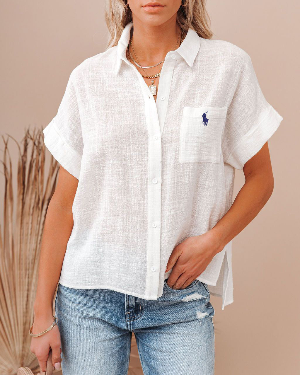 Summer Linen Short Sleeve Loose Fit Shirts