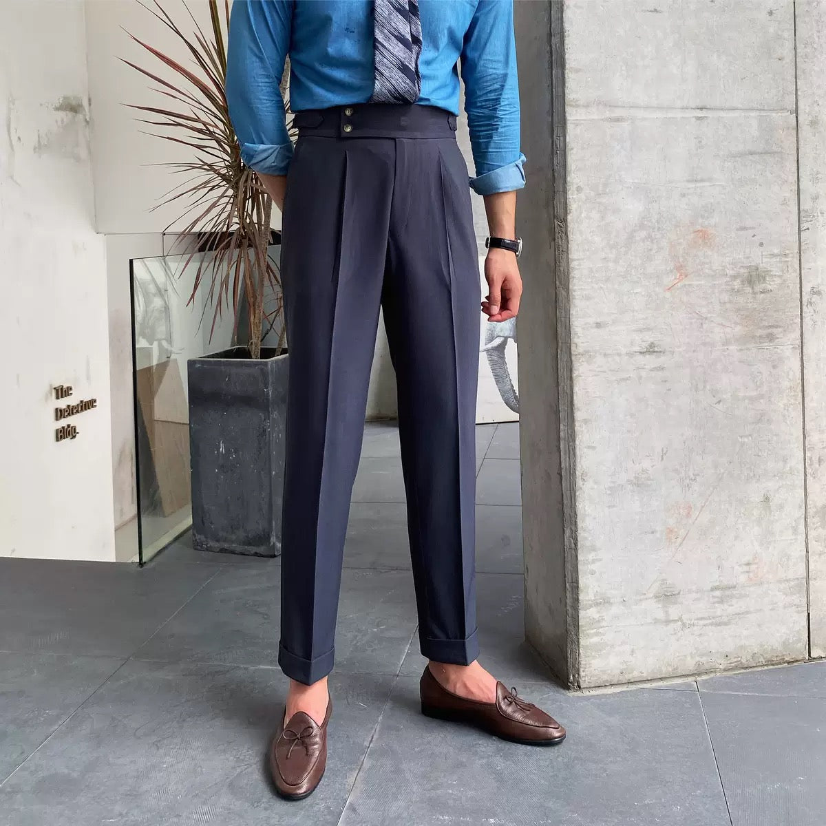2026 High-Waisted Straight-Leg Casual Trousers