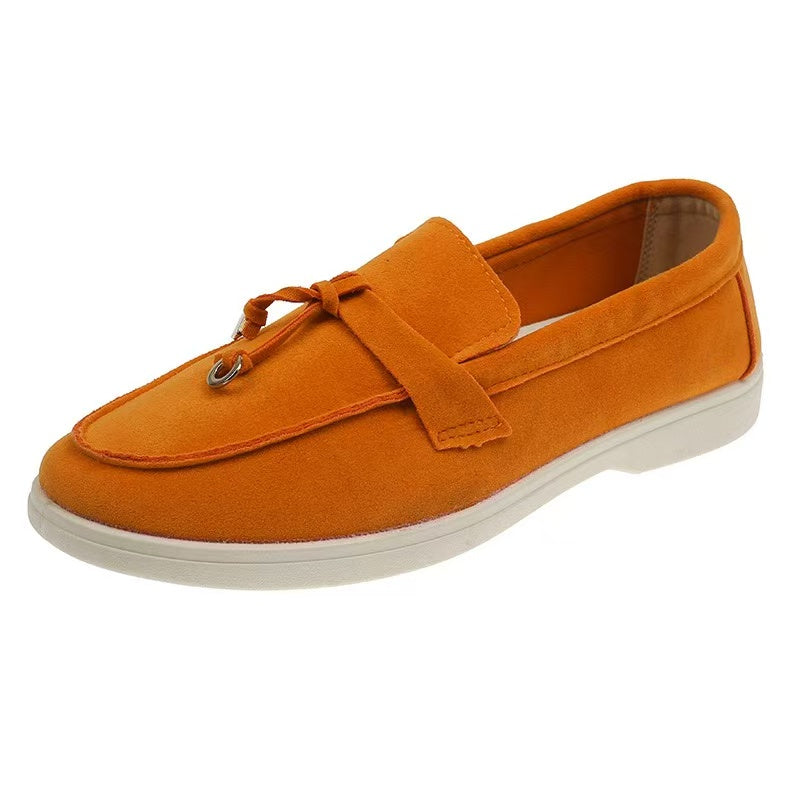 Old Money Suede Lady Loafers