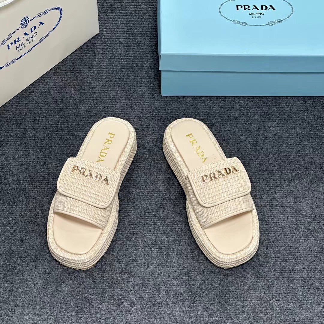 PRA* 24 new straw sandals slippers