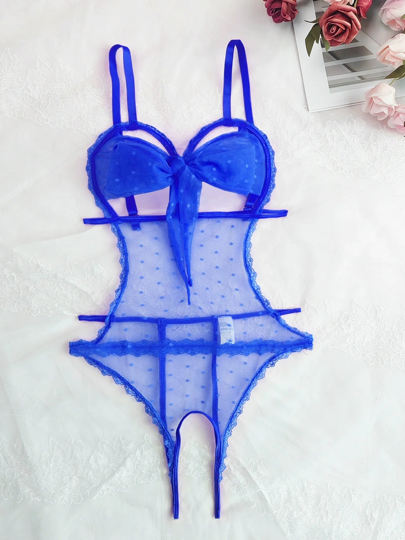 Mesh Dot Dash Bodysuit