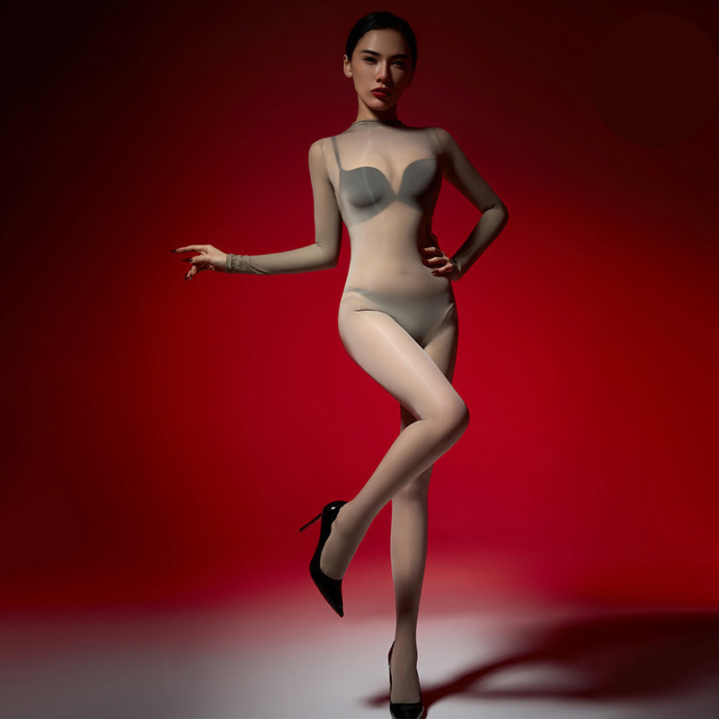 Hooded stockings bodysuit