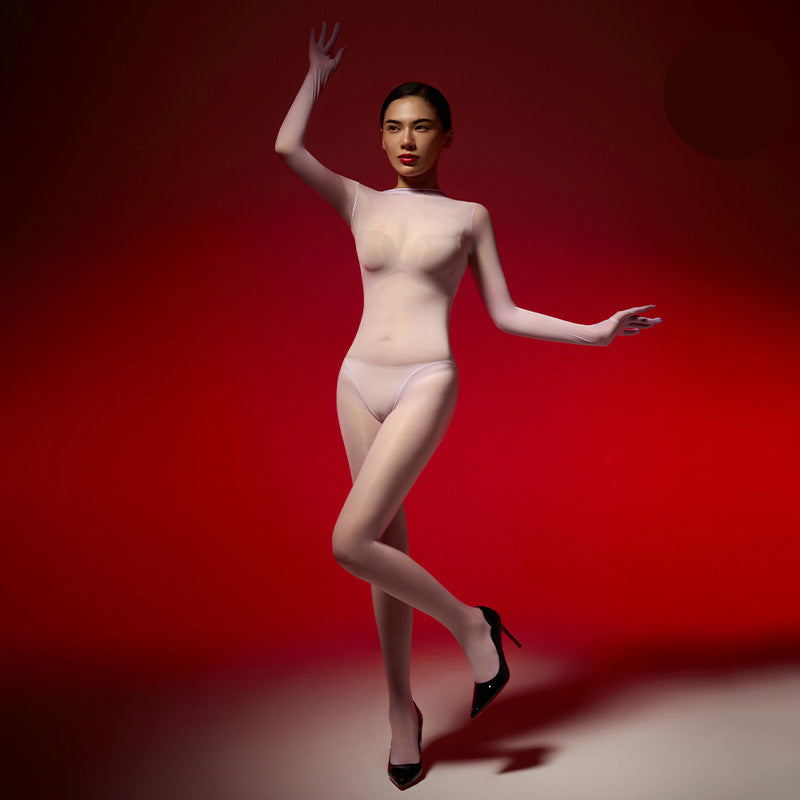 Hooded stockings bodysuit