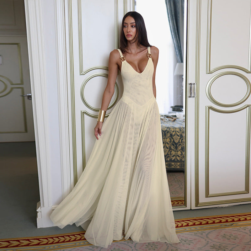 Vacation Slim Mesh Dress