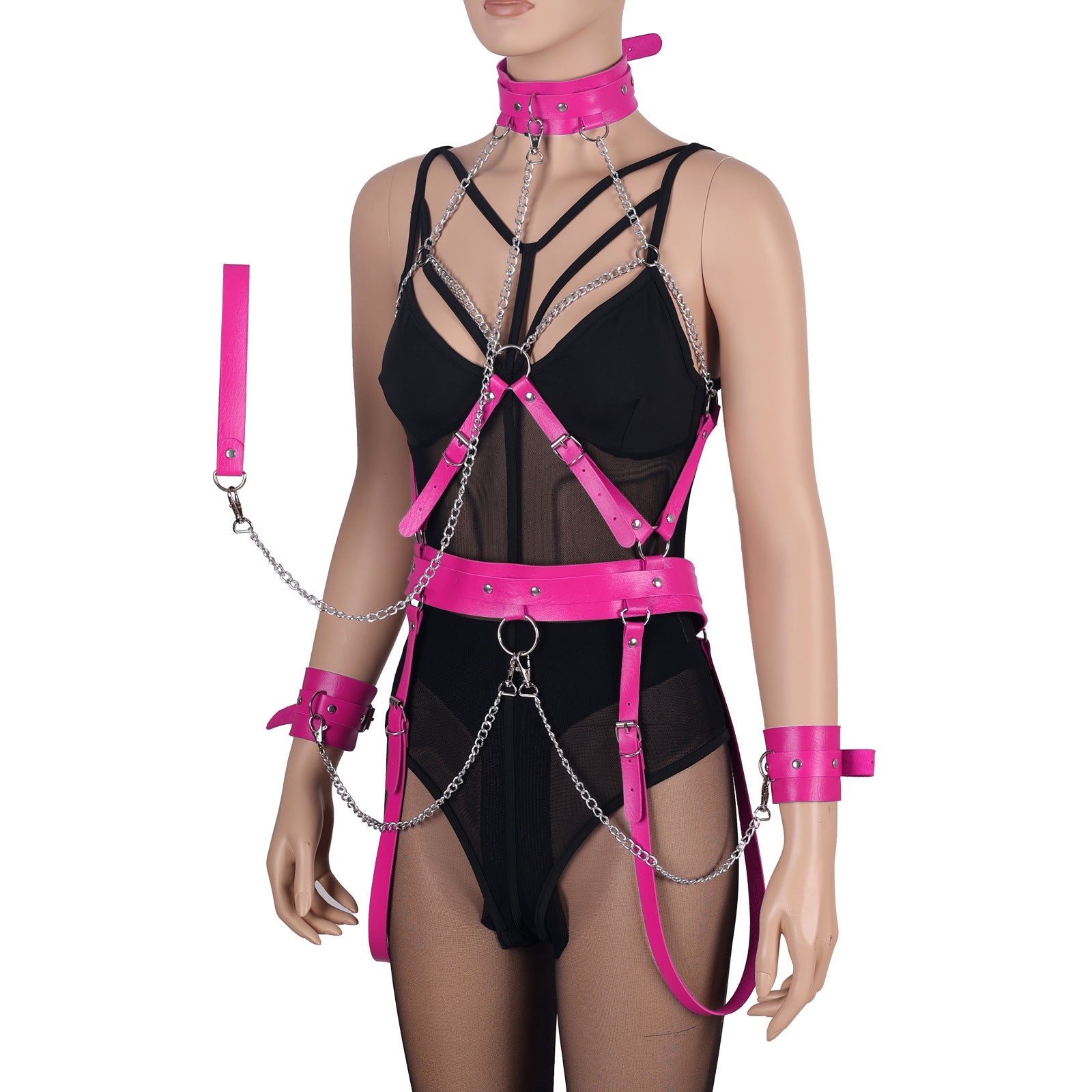 Chained tight bondage garments
