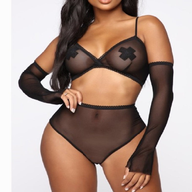 Thin Lace Trimmed Underwear