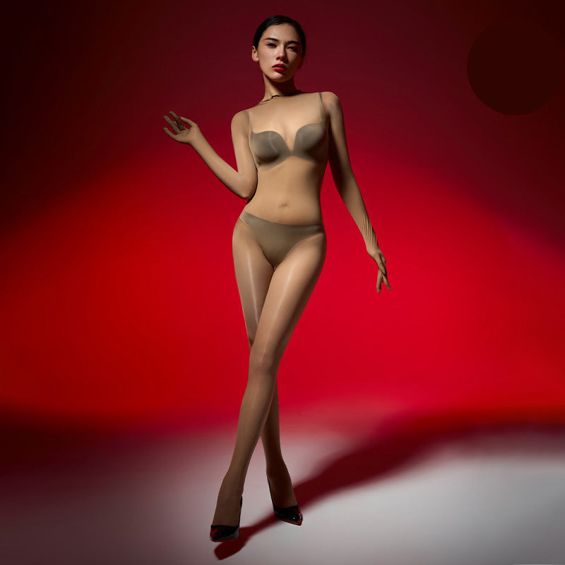 Hooded stockings bodysuit