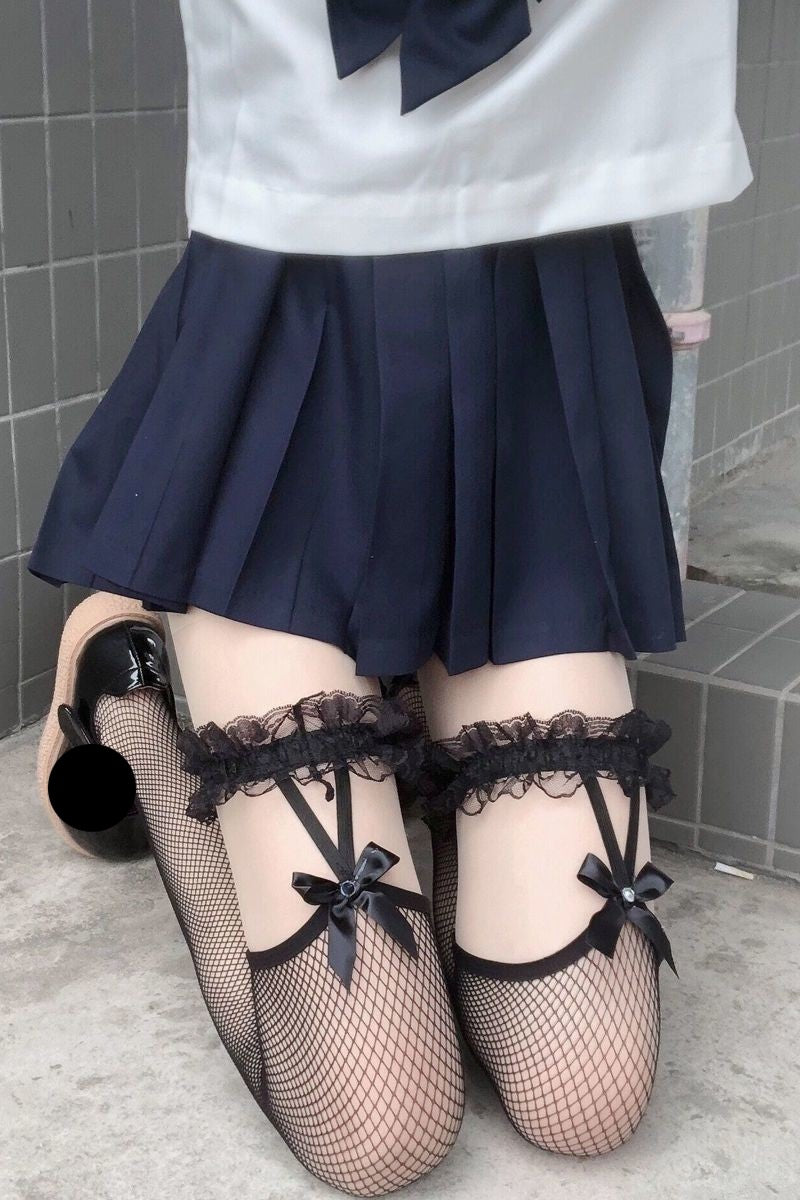 Lace Lace Bow Stockings