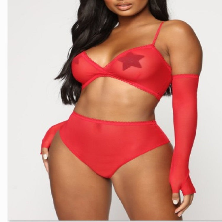 Thin Lace Trimmed Underwear