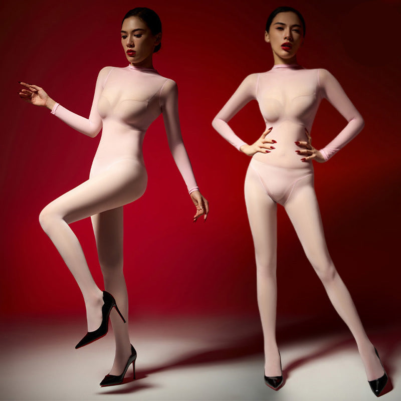 Hooded stockings bodysuit