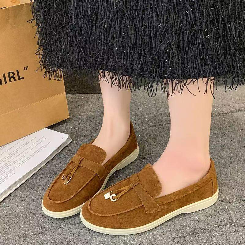 Old Money Suede Lady Loafers